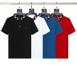 High end embroidered short sleeved cotton polo shirt men s T shirt Korean fashion clothing summer luxury top Available Size M-3XL