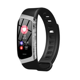 E18 Smart Watches Wristbands for Men Women Heart Rate Monitor Wristband IP67 Waterproof Smartwatch For Android iOS