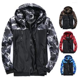 Men's Jackets Spring Tooling Style Hoodie Thin Coats Casual Camouflage Male Outwear Autumn Men Windbreaker Jacket Large Size 6XL