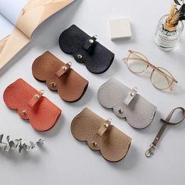 Storage Bags 1Pc Retro Leather Handmade Glasses Pouch Sunglasses Case Portable Protective Cover For Eyeglasses Organiser Bag