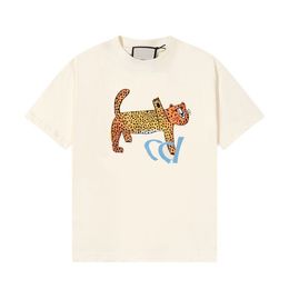 2023ss Primavera/Verão Camiseta de grife com estampa de letras de alta qualidade Tecido de algodão Pulôver de gola redonda Manga curta Unissex Moletom A7a12z20k161
