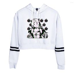 Men's Hoodies Aki Rosentha Merch 2D Print Umbilical Hooded Sweater Women Sexy K-pops Harajuku