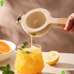 Baking Pastry Tools New Manual Citrus Press Juicer Metal Juice Extractor Mini Food Blender Portable Lemon Squeezer Convenient Drop D Dha3L