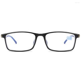 Sunglasses 50-400 Optical Power Myopia Glasses Unisex Prescription Flexible Temple Classic Rectangular Rim Functional Eye Wear FS99