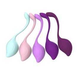 EggsBullets 5pcs Silicone Kegel Ball Smart Vagina Trainer Exercise Tightening Massager Sex Toy for Woman Female Love Ben Wa 230804