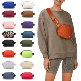 Hot Designer Luxury Fanny Pack Everywhere Belt Bag Bum Chest Yoga Bag Bumbag Nylon Womens Mens Outdoor Fleece Shoulder Crossbody Waist Bags with Brand