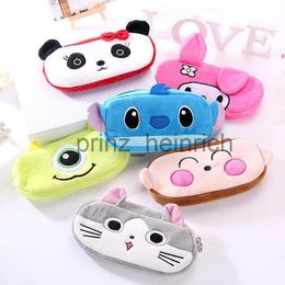 Pencil Bags Pencil Bags 1PC Plush Animal Pencil Case Cartoon Panda Bear Fruit Pen Bag Box for Kids Gift Cosmetic Stationery School Supplies J230806