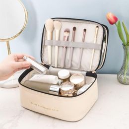 Cosmetic Bags Zipper Bag Large Capacity Travel Organizer Double Layer Transparent Makeup Waterproof Storage