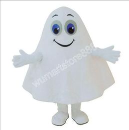 New Cartoon Super Cute White monster Mascot Costumes Halloween Christmas Event Role-playing Costumes Role Play Dress Fur Set Costume