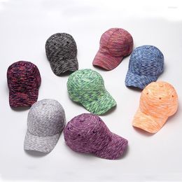 Ball Caps Fashion Coloured Cotton Colour Matching Outdoor Baseball Cap Unisex-teens Hop Hat Men Casual Adjustable Hats