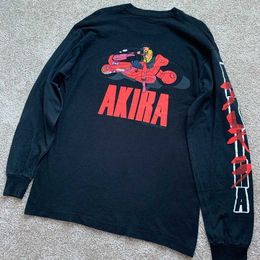 Street Bopunk AKIRA Sweatshirts Racing Anime Pill Capsules Print Long Sleeve Pullover Couple Loose Sweatshirt for Men Women T230806