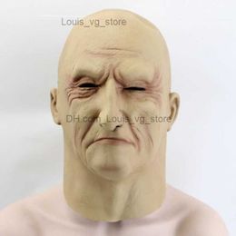 1 pz / lotto Halloween Party Mask Full Face Latex Slip-on Maschere Old Guys Formato adulto per decorazioni a sfera T230806