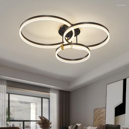 Chandeliers Ring Living Room Bedroom Innovative LED Circle Set Ceiling Lamp Aluminium Atmospheric Warm Lighting Light Fixture