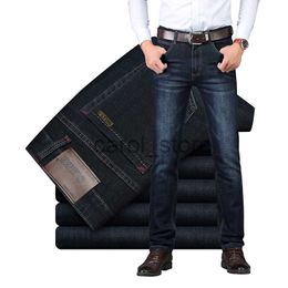 Men's Jeans SULEE Brand Since 2013 Mens Business Trendy Stretch Blue Black Denim Men Slim Fit Casual Jeans Trousers Pants J230806