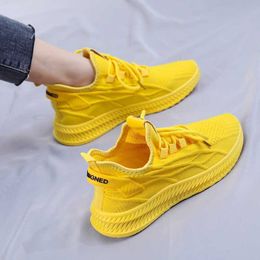 Dress Shoes Fashion Spring Female Sneakers Women Shoes Korean Mesh Yellow Ladies Shoes Woman Lace Up Red Black Casual Shoes Breathable 2021 J230806