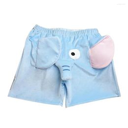 Men's Shorts Cartoon Lovely Elephant Super Soft Sleepwear Summer Lounge Sleep S Pants Pyjama Home Wear