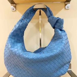 Woven Bag BVS Jodie Knotted Round Large Capacity Ladies Knot Handle Casual Big Soft Tote for Women Top Quality Luxury Brand L 92XN