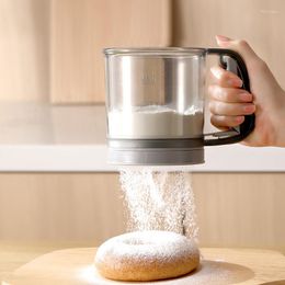 Baking Tools Hand Press Ultimate Flour Sifter Fine Mesh Strainer Cups For Precise Powder Sieving Tool Powdered Sugar Cup