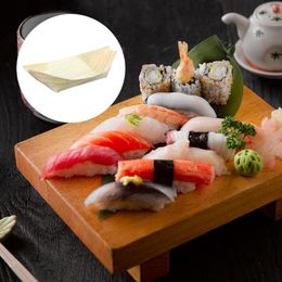 Dinnerware Sets Disposable Platters Wooden Kayak Tray Tableware Boat Snack Sushi Dish Nibbles Shaped