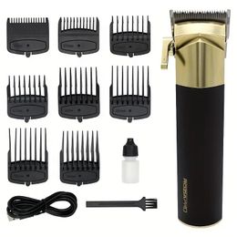 Golden Electric Hair Trimmer Hair Clipper Waterproof Hair Clipper Blade Machine Professional Hair Cutting Machine For Men Suitable For Father's Day Gift