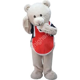 Long Fur Teddy Bear Mascot Costume Halloween Christmas Fancy Party Dress Cartoon Character Suit Carnival Unisex Adults Outfit