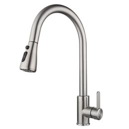 Kitchen Faucets Single Handle Pull Out Kitchen Mixer Tap 360 Degree Hot And Cold Water Mixer Brass Tap For Kitchen Sink Kitchen Faucet