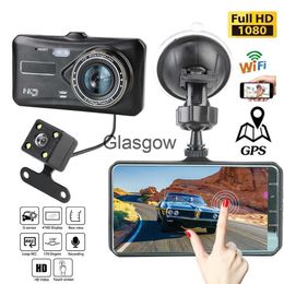 Car DVRs Car DVR WiFi Full HD 1080P Dash Cam Rear View Vehicle Camera Video Recorder Black Box Auto Dashcam GPS Logger Car Accessories x0804 x0804