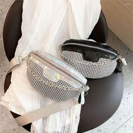 Waist Bags Rhinestones Pack Casual Crystal Shiny Fanny Packs Crossbody Evening