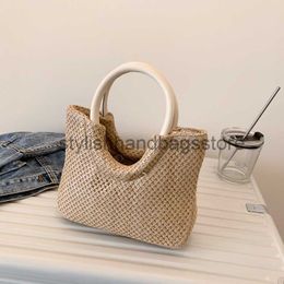 Shoulder High Beauty for Women 2023 New Trend Korean Edition Simple and Fashionable Style Handbag Popular on the Internet Versatile Woven Tote Bagstylishhandbags