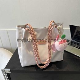 Shoulder Personalised trend large capacity for women 2023 new fashion shoulder casual texture solid Colour commuting tote bagstylishhandbags