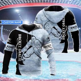 Men's Hoodies PLstar Cosmos Est 3DPrint Hockey Custom Name Gift Funny Harajuku Streetwear Casual Unique Unisex Hoodies/Sweatshirt/Zip Q-3