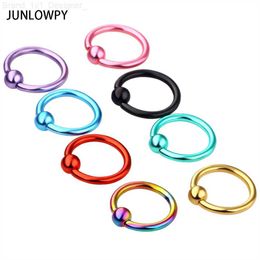 Nose Rings Studs JUNLOWPY Fashion 16g Piercing Nose Rings Hoop Stainless Steel Body Jewellery Nose Studs Tragus Earring Lip Piercings For Women Men L230806