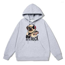 Men's Hoodies Art Cell Of Cute Dog Street Hip Hop Hoodie Men Fashion Casual Clothing Winter Cotton Warm Long Sleeves Hooded Oversize