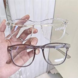 Sunglasses Round Clear Lens Glasses Candy Sweet UV400 Transparent 2023 Summer Retro Mirrored Fashion Goggle