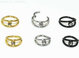 Nose Rings Studs 10pcs/Lot 316L Surgical Steel Gems Seamless Hinged Segment Ring 16Gx8/10mm Clicker Ear Lobe Cartilage Nose Hoop Septum Gems NEW L230806