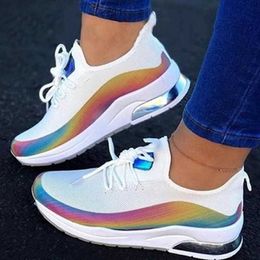 Dress Shoes Color-changing trendy shoes summer reflective breathable shoes fashion mesh sports running shoes women's casual shoes sneaker J230806