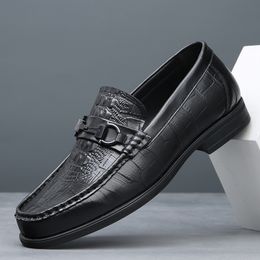Leather Casual Shoes slip on Loafers Men genuine leather Sneakers Casual Shoes for Men Shoes Men Italian Office men moccasins