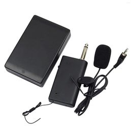 Microphones Teaching Professional Party Lecture Portable Handheld FM Transmitter Lapel Clip Receiver Lavalier Wireless Microphone