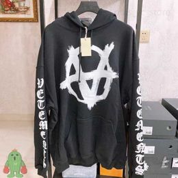 Vintage Men Women Hoodies Embroidery High Quality Printing Pullover Hooded VTM Drawstring Sweatshirts T230806