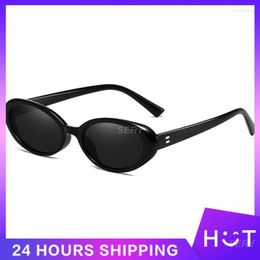 Sunglasses Rectangular Clear And Bright Multiple Colors Gradient Oval Durable Pc Material 22g