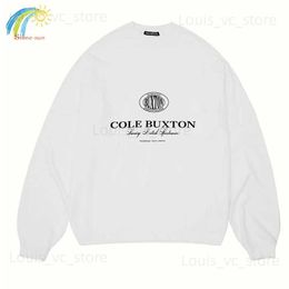 High Street Cole Buxton Sweatshirts Men Women Best Quality White Black Letter Print Pullover Hoodies T230809