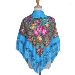 Scarves Fashion Scarf For Women Shawls Floral Print Stoles Triangle Bandana High Quality Half Handkerchief