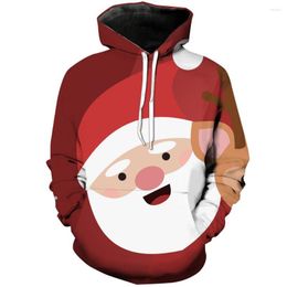 Men's Hoodies Christmas Theme Creative 3D Printing Hooded Sweatshirts Men/women Fashion Hoodie Autumn And Winter Pullover