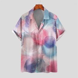 Men's Casual Shirts 2023 Spring And Summer Fashion Short -sleeved 3D Digital Chinese Style Printing Shirt