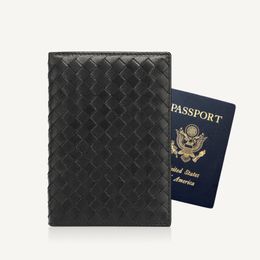 Luxury Brand Designer Passport Cover Travel Wallet File Protective Folder Authentic Leather Sheepskin Multi Card Slot Fashion Simple 2023 New