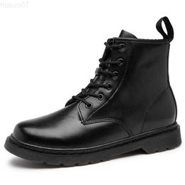 Boots 2020 New Men Boots Winter Casual Shoes Fashion Leather Boots Men High Quality Rubber Boots Riding Equestr Botas Hombre L230806