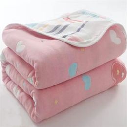 Six-layer cotton yarn thickened baby hug cart cover blanket towel bath towel sofa blanket