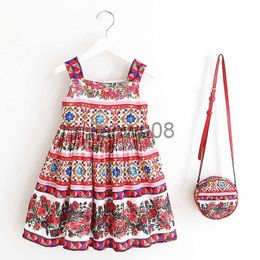 Girl's Dresses Toddler Girl Dresses Baby Summer Clothes 2023 Brand Princess Dress with Bag Costume for Kids Dress Children Clothing Vestidos x0806