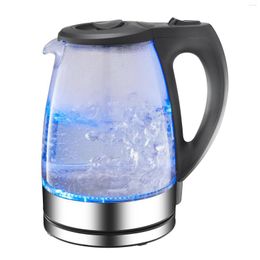 1.7l Electric Kettles Glass Kettle 2200w Tea Coffee Pot With Blue Light Smart Samovar Quick Heating Boiling Kettle#db4