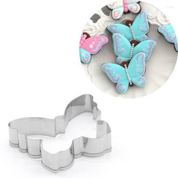 Baking Moulds Butterfly Cookie Cutter Stainless Steel Biscuit Knife Fruit Kitchen Mold Embossing Printing Stamp